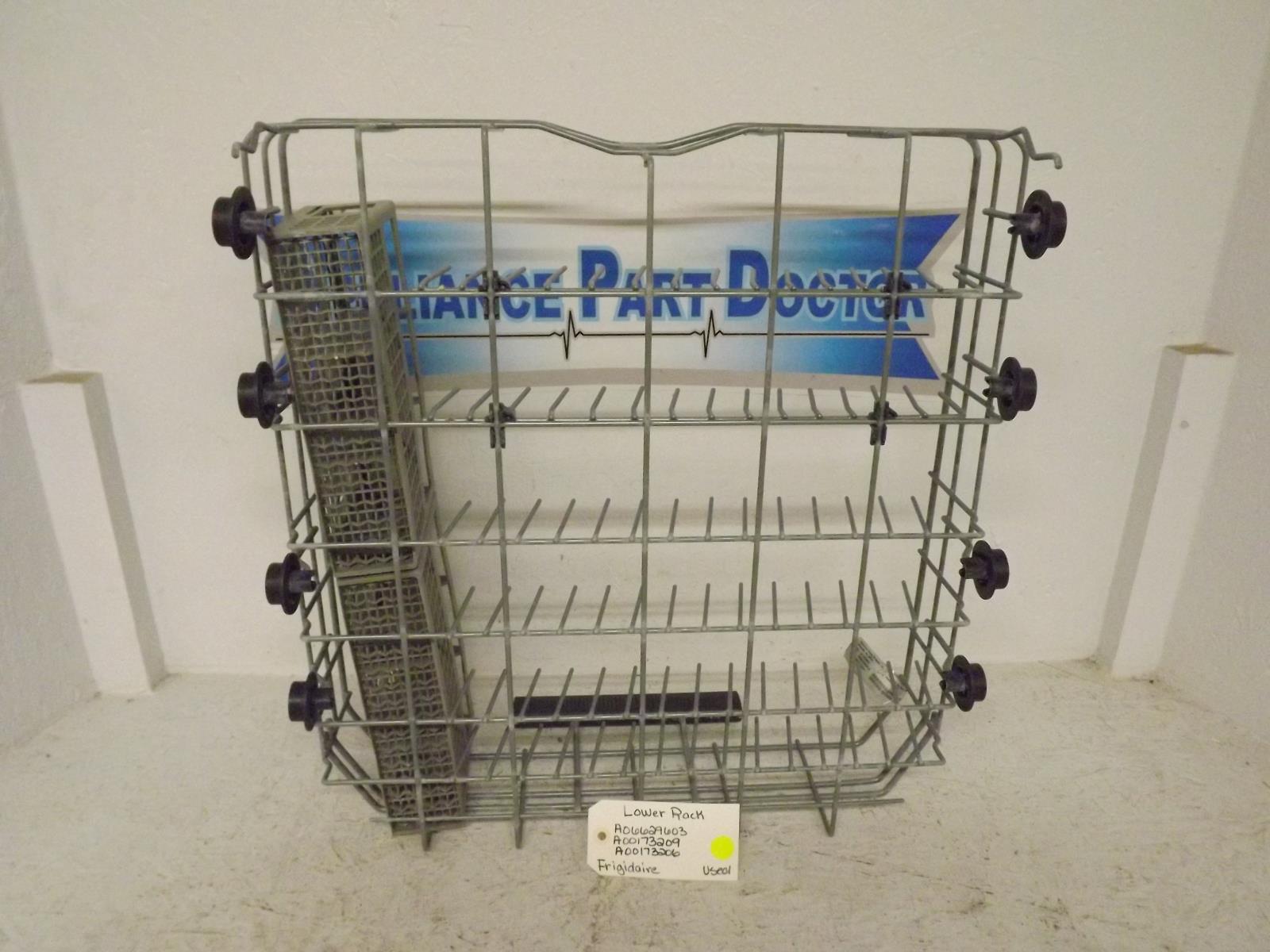 Frigidaire Dishwasher A06629603 A00173209 A00173206 Lower Rack Used Frigidaire Dishwasher A06629603 A00173209 A00173206 Lower Rack Used
